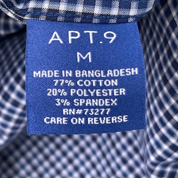 APT.9 Men's Button Down Shirt Size M - Picture 4 of 8